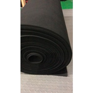 Pre-oxidized fiber needle-punched felt