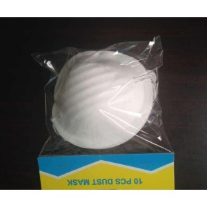 Disposable dust cup mask with valve