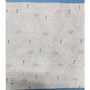Printed mask spunlace