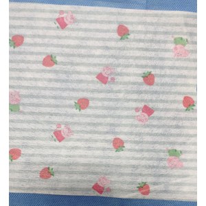 Printed mask spunlace