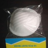 Disposable dust cup mask with valve
