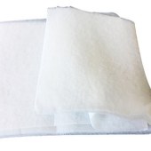 Needle punched cotton for white fiber non-woven all polyester cup mask
